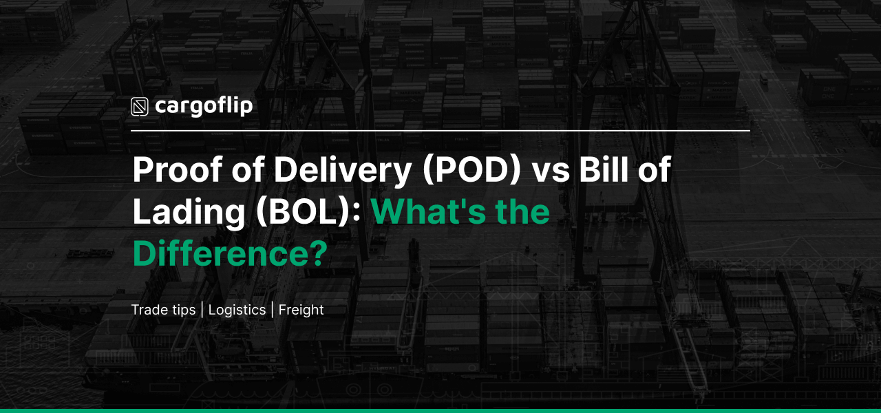 Proof of delivery pod vs bill of lading bol what s the difference 